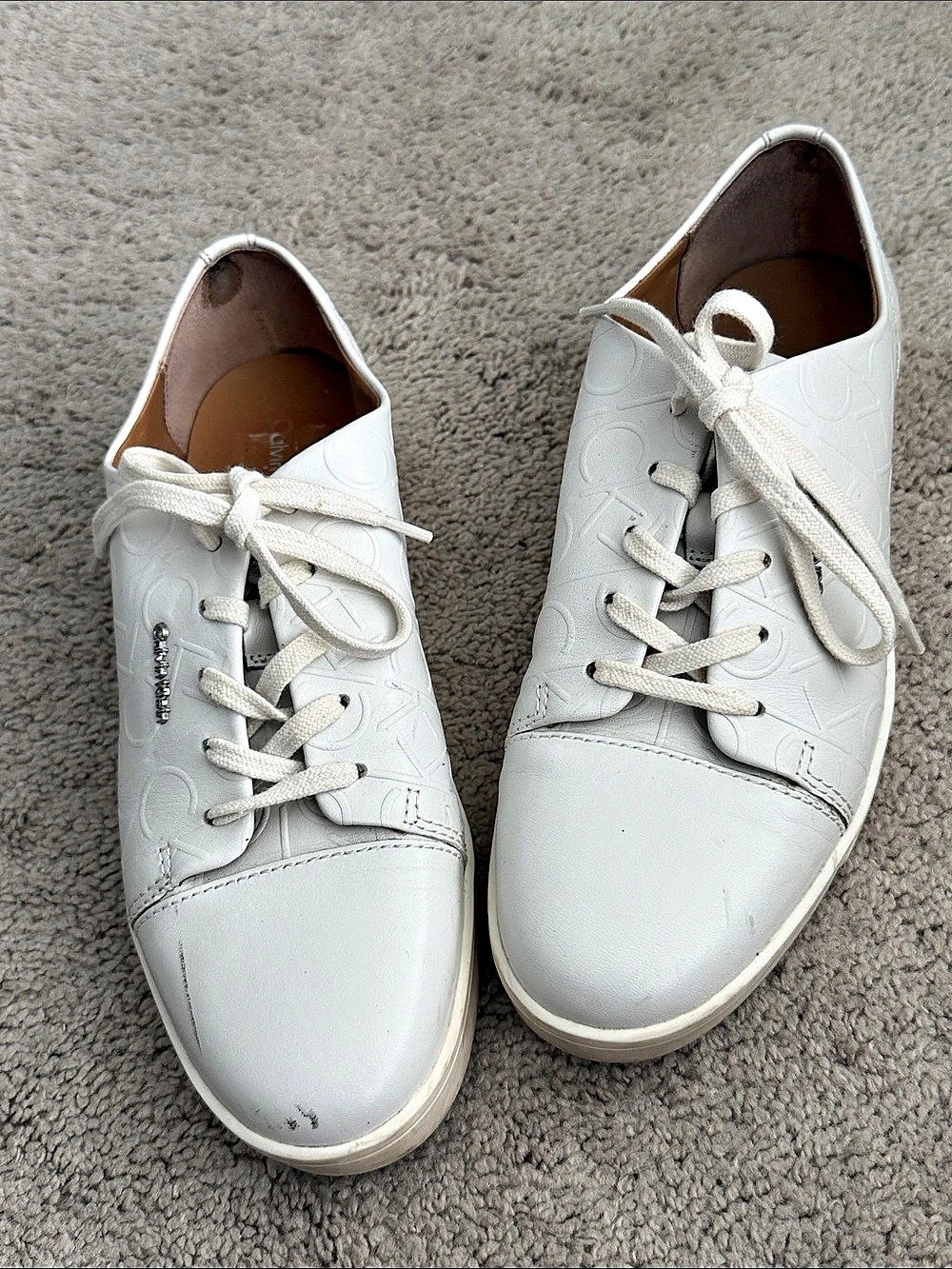 Calvin Klein Emilia Women's White Sneakers US 8.5